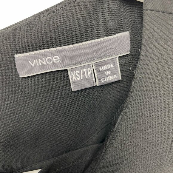 VINCE Minimalist Shift Colorblock Mid-Tights Mini Midi Office Black White sz XS‎ - Picture 5 of 10